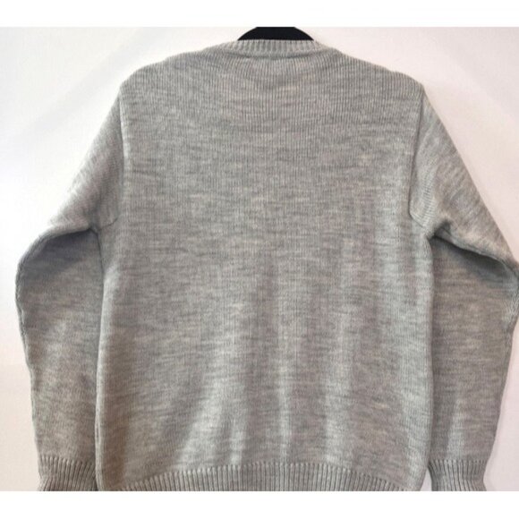 Vintage 70’s Kingsport Mens V-Neck Gray Sweater Small (34-36) Business Casual - Picture 6 of 6